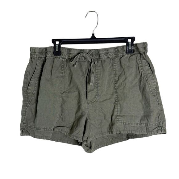 Pistola Olive Green Maia Linen Utility Shorts Drawstring XXL P4847JTF-SAG - Picture 1 of 13